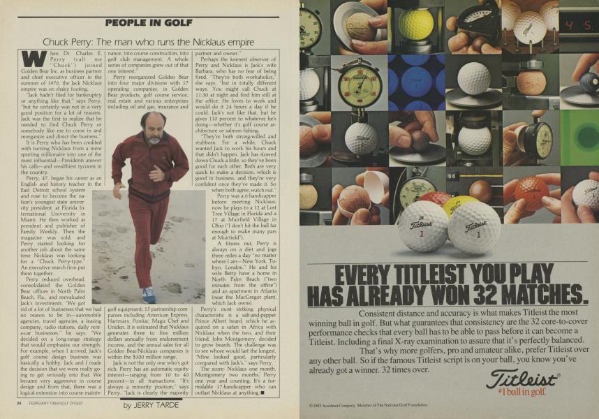 Chuck Perry: The man who runs the Nicklaus empire