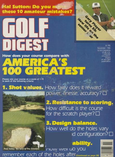 Issue: - November 1985 | Golf Digest
