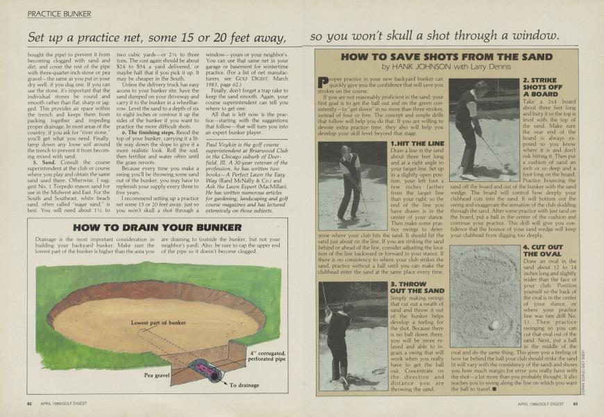 How to Save Shots from the Sand
