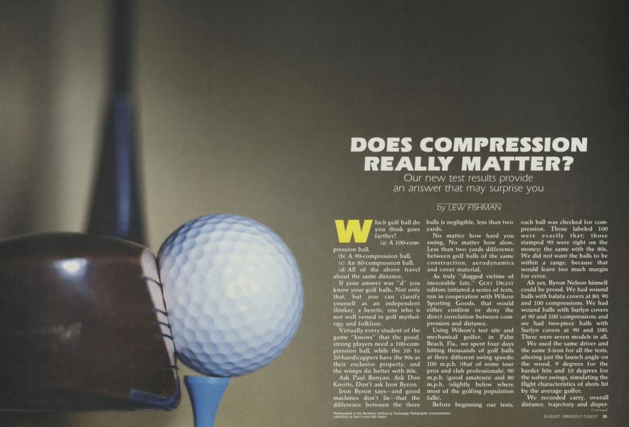 Does Compression Really Matter?