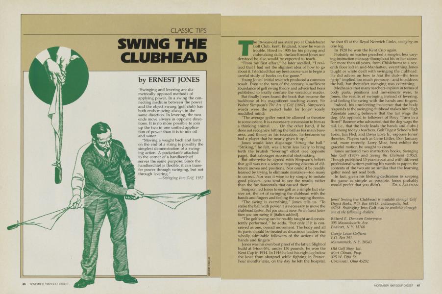 SWING THE CLUBHEAD