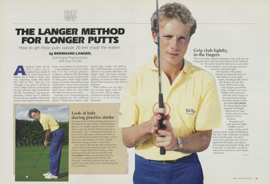 THE LANGER METHOD FOR LONGER PUTTS