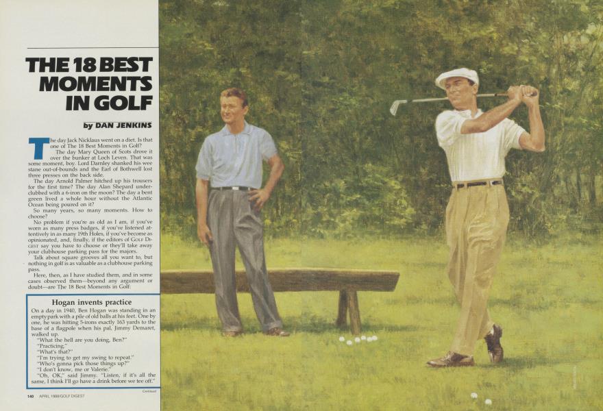 THE 18 BEST MOMENTS IN GOLF
