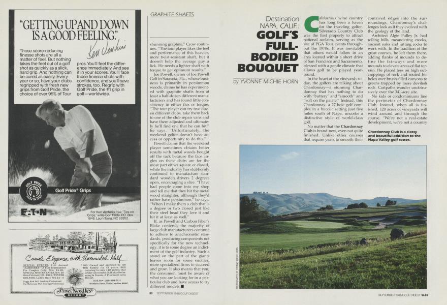 NAPA, CALIF.: GOLFS FULLBODIED BOUQUET