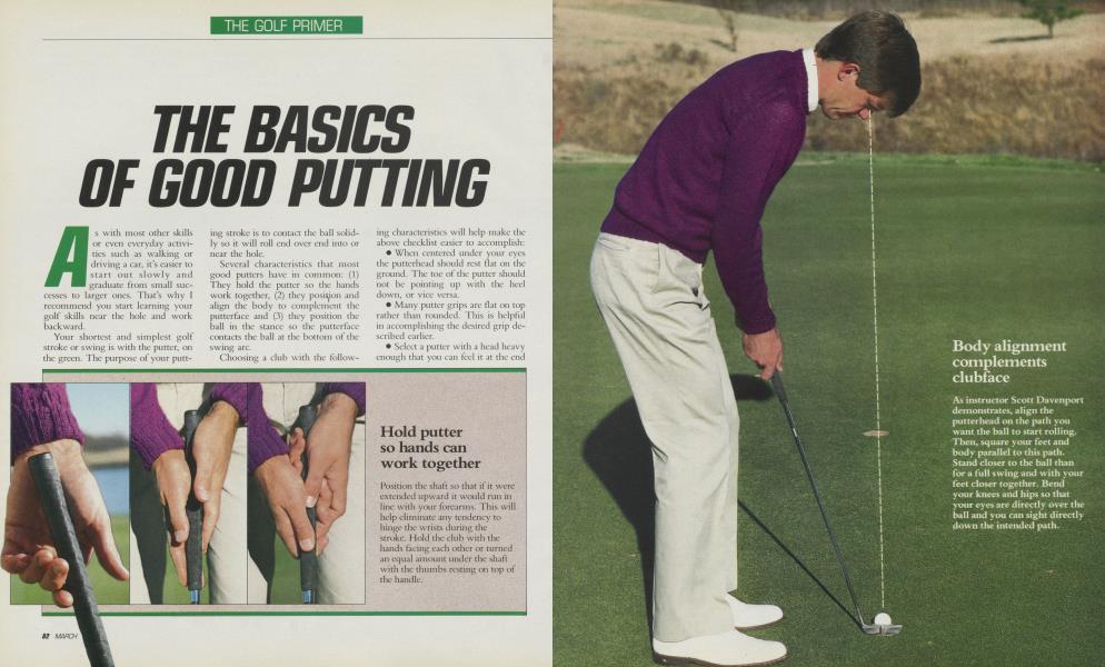 THE BASICS OF GOOD PUTTING