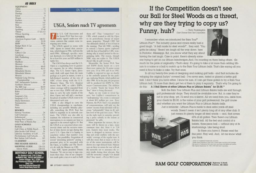 USGA, Seniors reach TV agreements