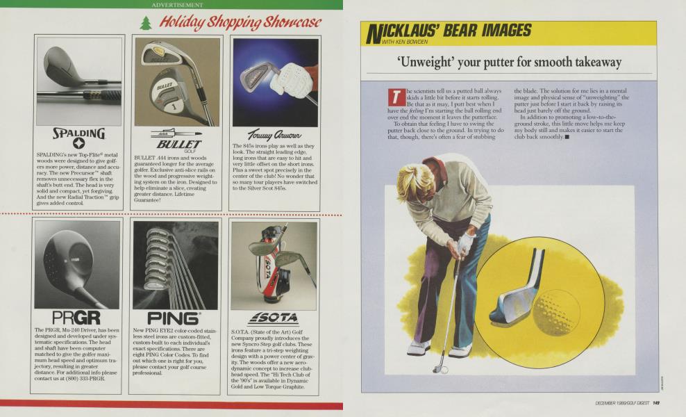 ‘Unweight’ your putter for smooth takeaway