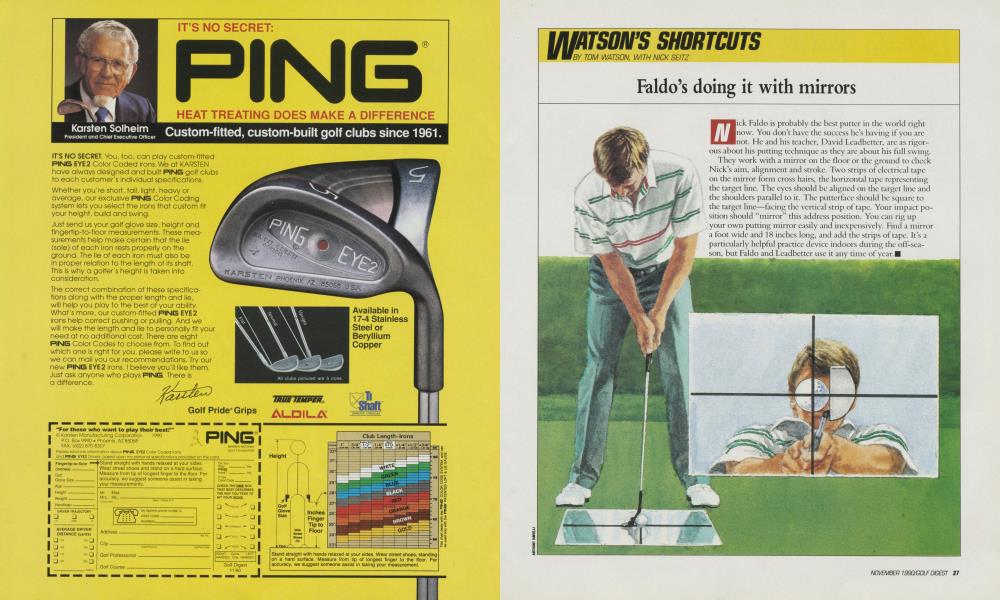 Faldo’s doing it with mirrors