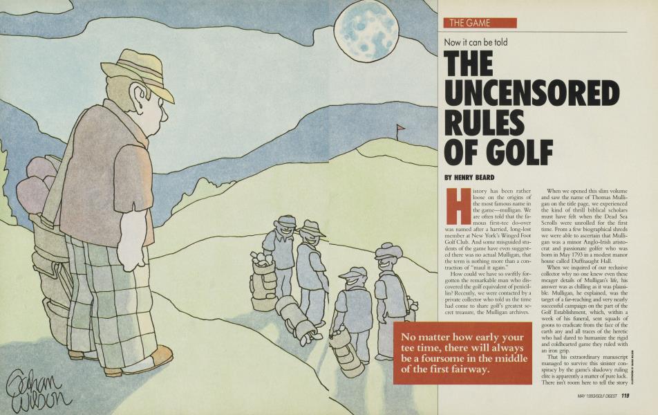 THE UNCENSORED RULES OF GOLF