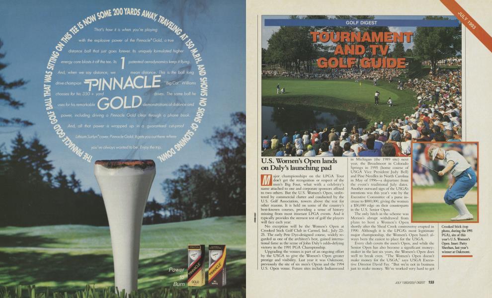 TOURNAMENT AND TV GOLF GUIDE