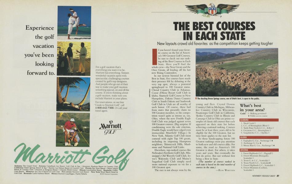 THE BEST COURSES IN EACH STATE