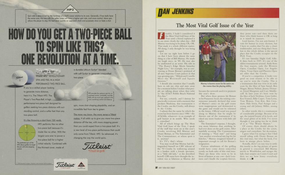 The Most Vital Golf Issue of the Year