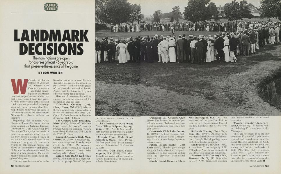 LANDMARK DECISIONS