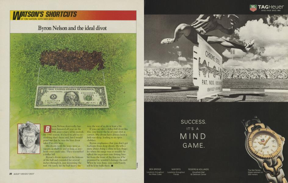 Byron Nelson and the ideal divot