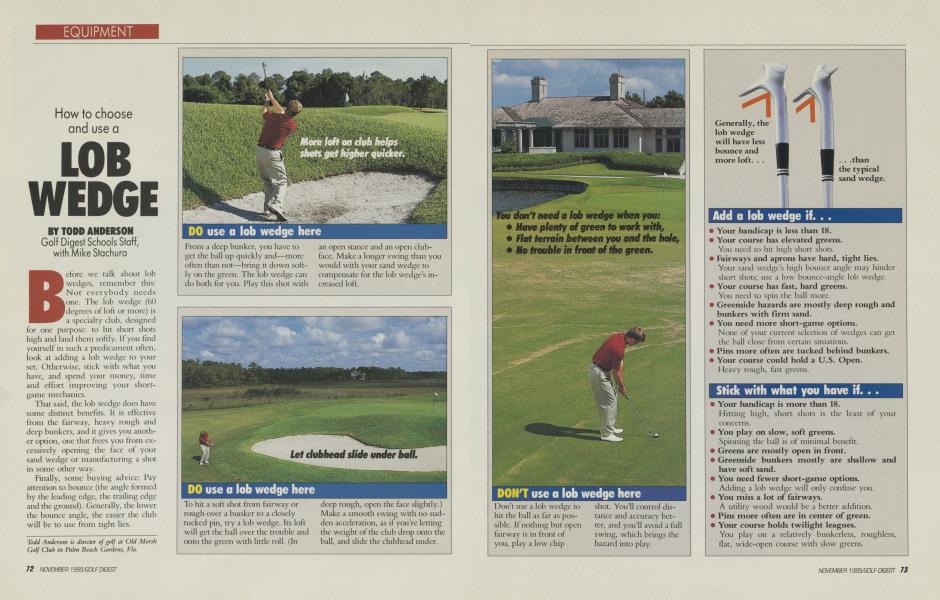 How to choose and use a LOB WEDGE