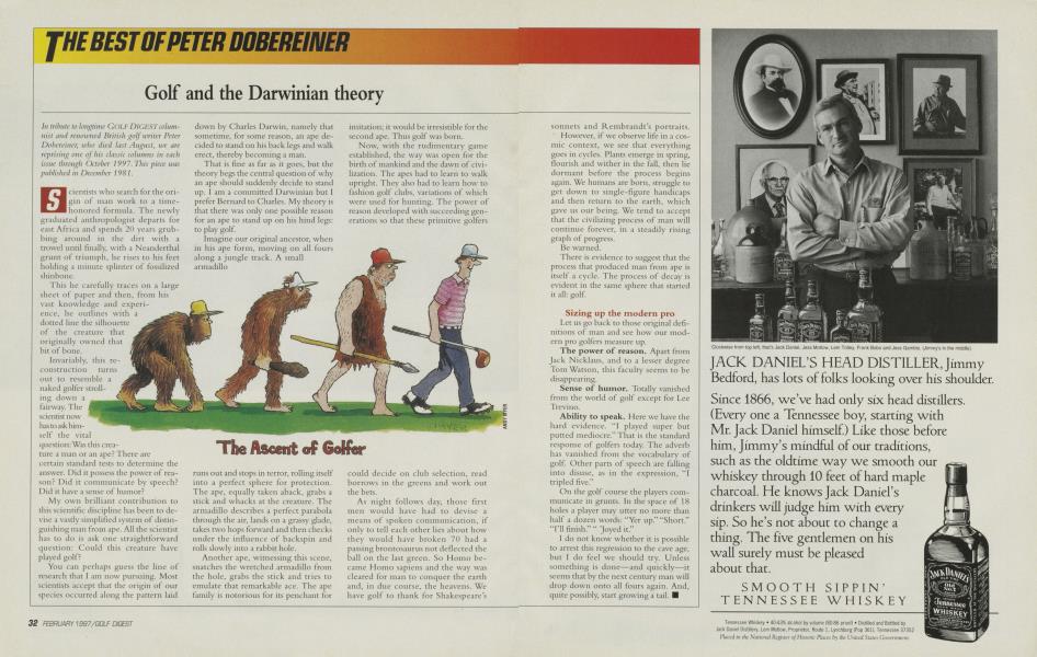 Golf and the Darwinian theory