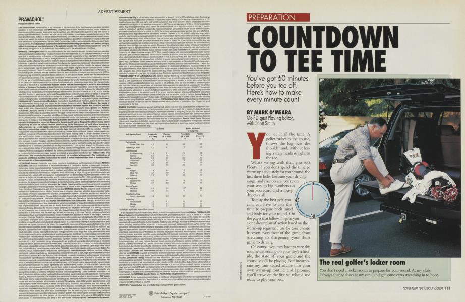 COUNTDOWN TO TEE TIME