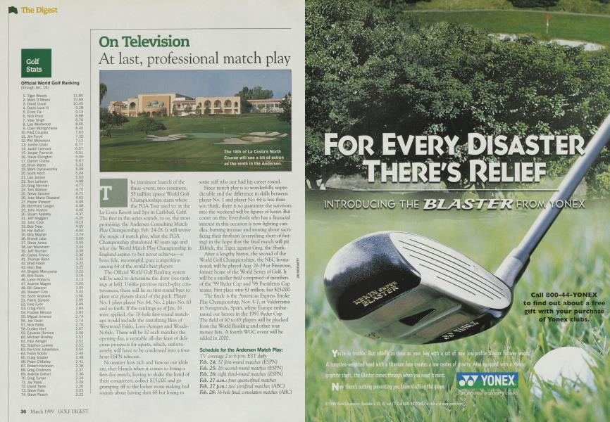 At last, professional match play