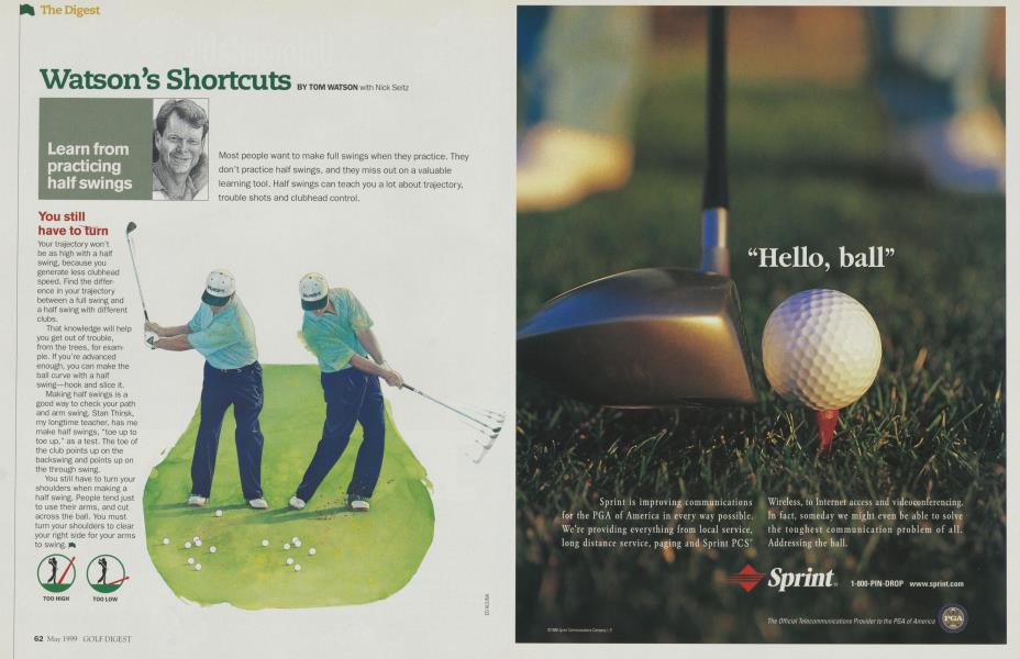 Learn from practicing half swings