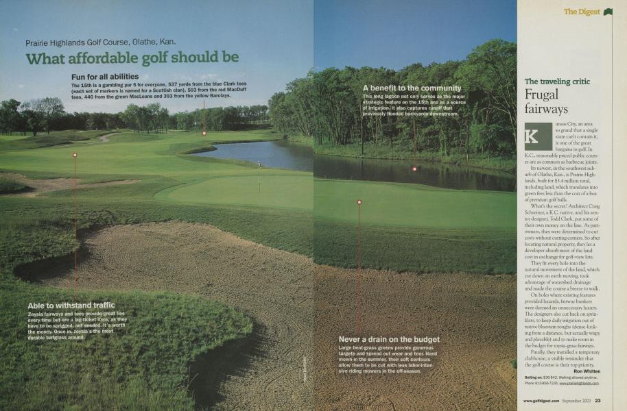 What affordable golf should be