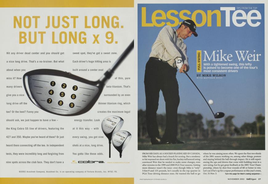FULL SWING: Mike Weir