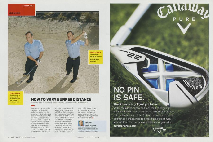 HOW TO VARY BUNKER DISTANCE