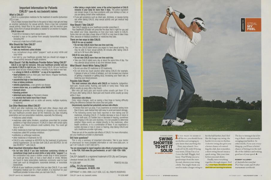 SWING SHORTER TO HIT IT SOLID