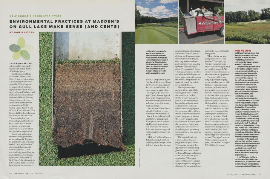 ENVIRONMENTAL PRACTICES AT MADDEN’S ON GULL LAKE MAKE SENSE (AND CENTS)