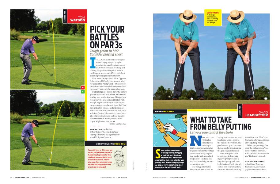 PICK YOUR BATTLES ON PAR 3s