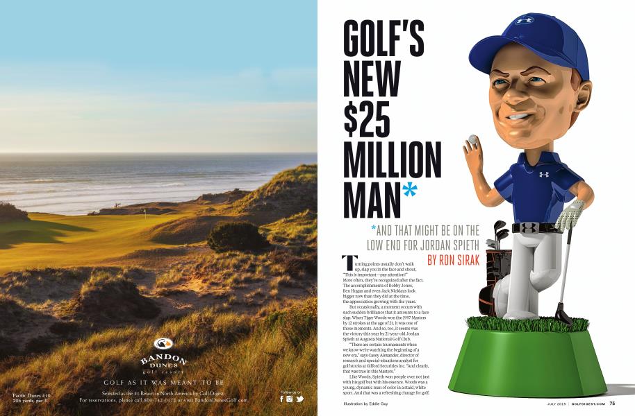 GOLF’S NEW $25 MILLION MAN