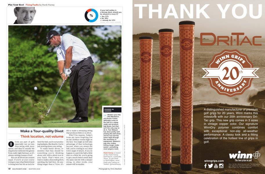 Make a Tour-quality Divot