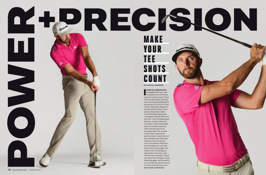 POWER PRECISION OFF THE TEE INTO THE GREEN