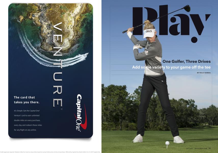 One Golfer, Three Drives