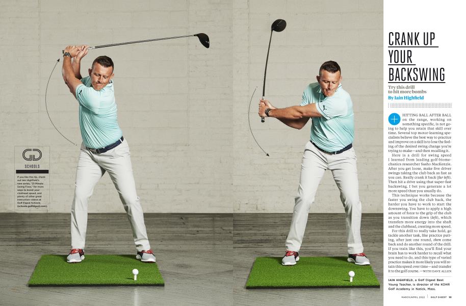 CRANK UP YOUR BACKSWING