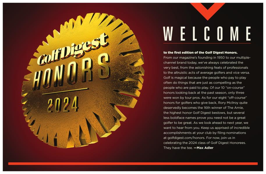 Golf Digest HONORS 2024