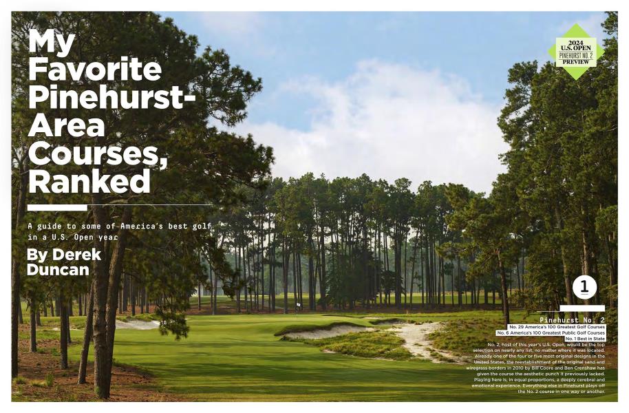 My Favorite Pinehurst-Area Courses, Ranked
