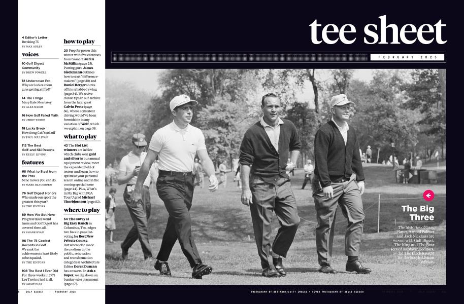 TEE SHEET